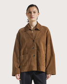 Suede shirt jacket | BoUvy