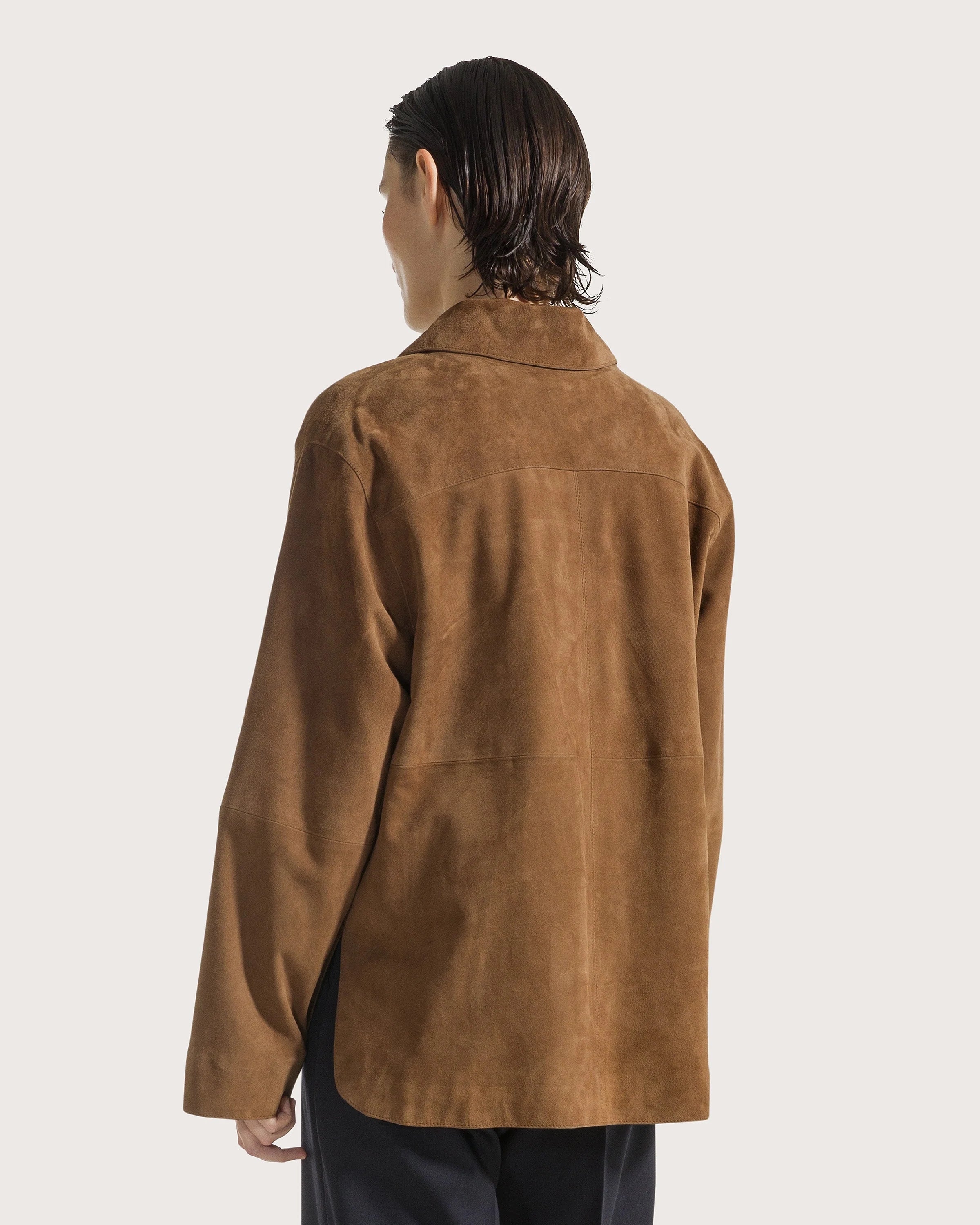 Suede shirt jacket | BoUvy