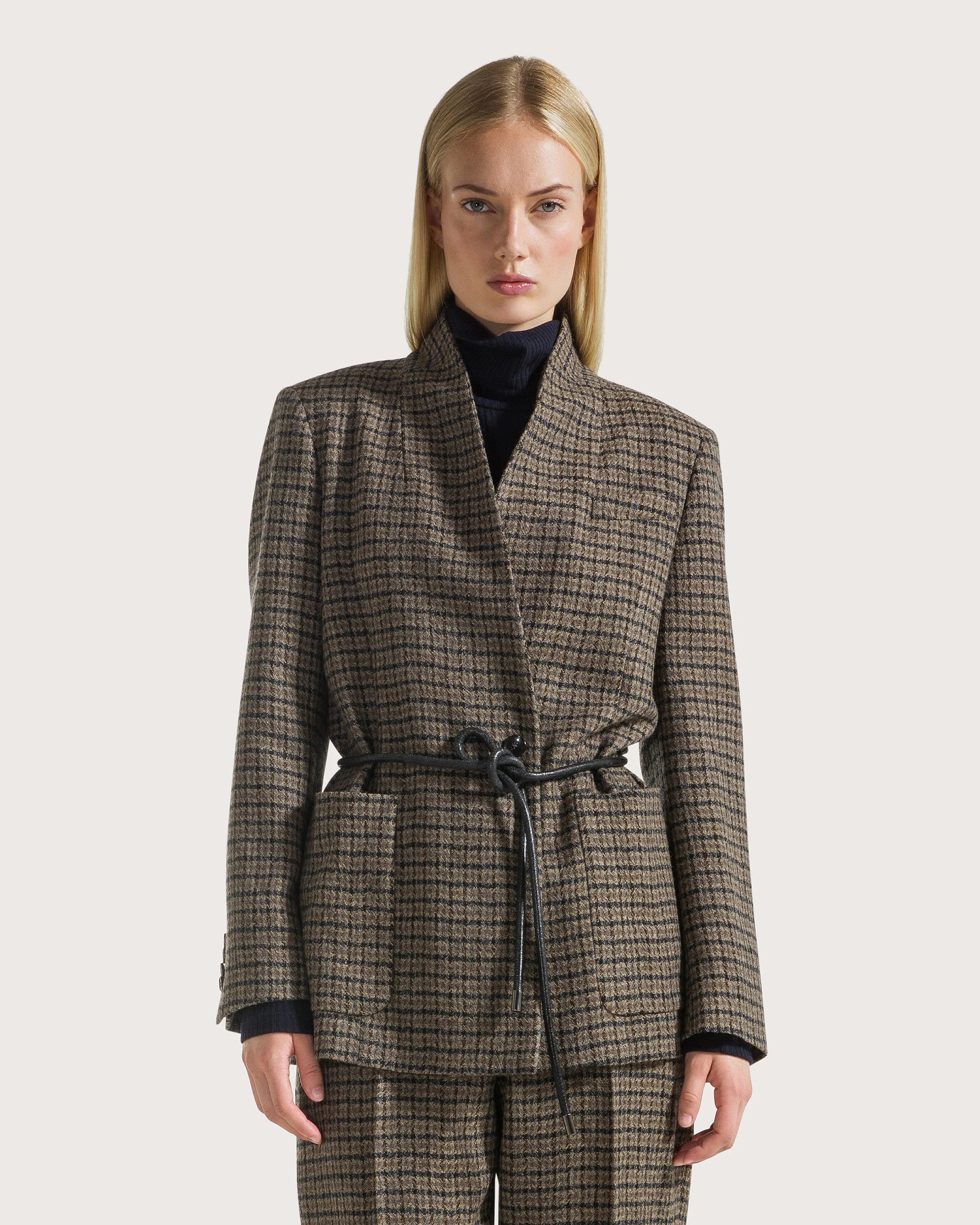 Diamond-quilted cashmere jacket | BoUvy