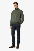Bobby Pants Navy Blue Cotton and Lyocell Stretch Twill | BoUvy