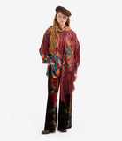 KANADA Palazzo Trousers Viscose Silk – Rosone Di Nebbia | BoUvy
