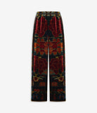 KANADA Palazzo Trousers Viscose Silk – Rosone Di Nebbia | BoUvy