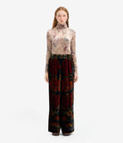KANADA Palazzo Trousers Viscose Silk – Rosone Di Nebbia | BoUvy