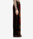 KANADA Palazzo Trousers Viscose Silk – Rosone Di Nebbia | BoUvy