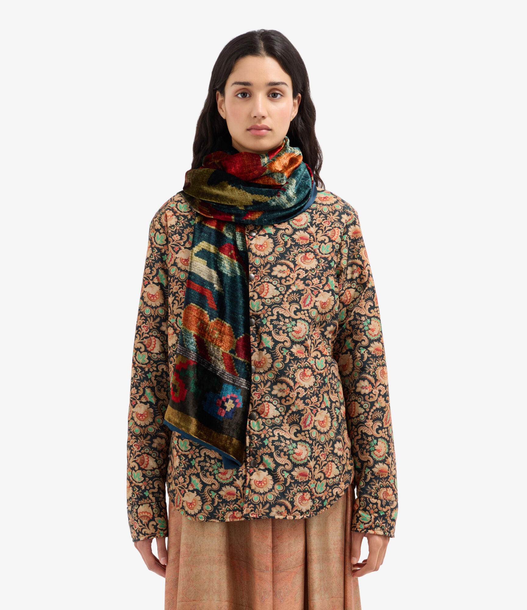 KANADAS Scarf Viscose Silk 65x200 – Affresco Nomade | BoUvy