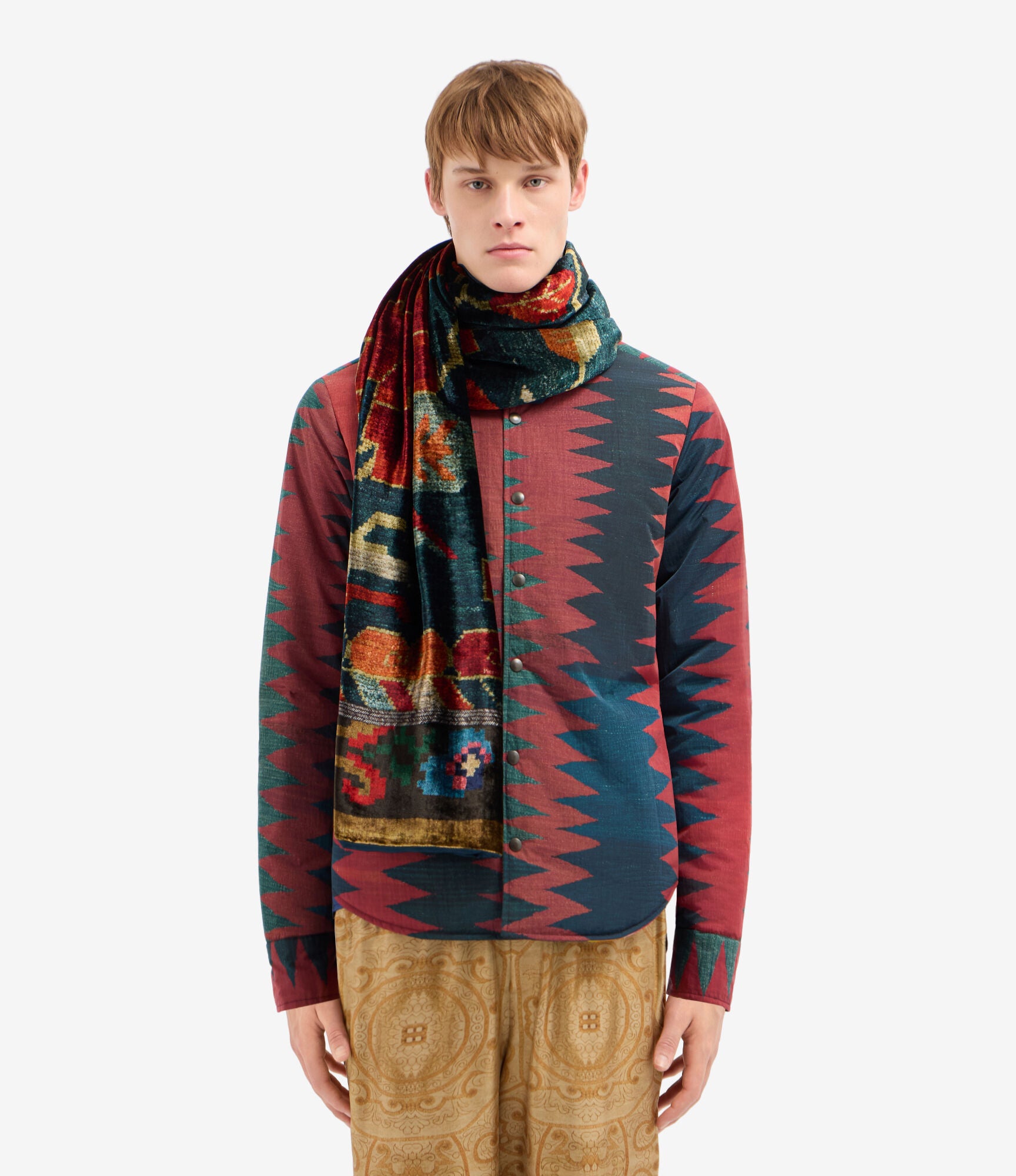 KANADAS Scarf Viscose Silk 65x200 – Affresco Nomade | BoUvy