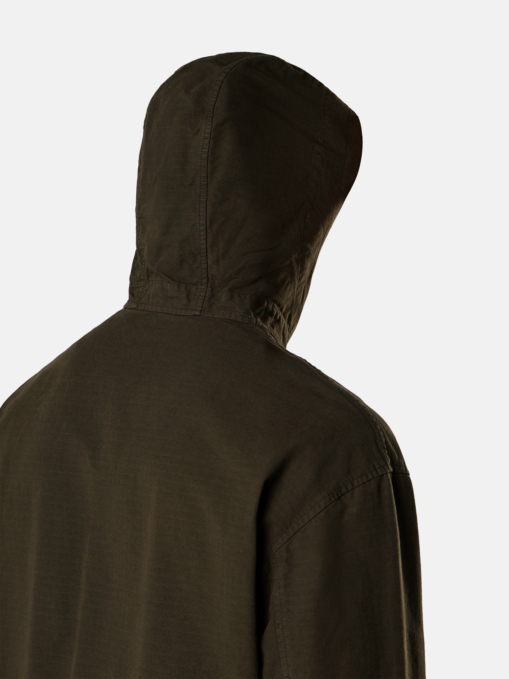 Comfort-fit hooded overshirt with zip pockets - BoUvy