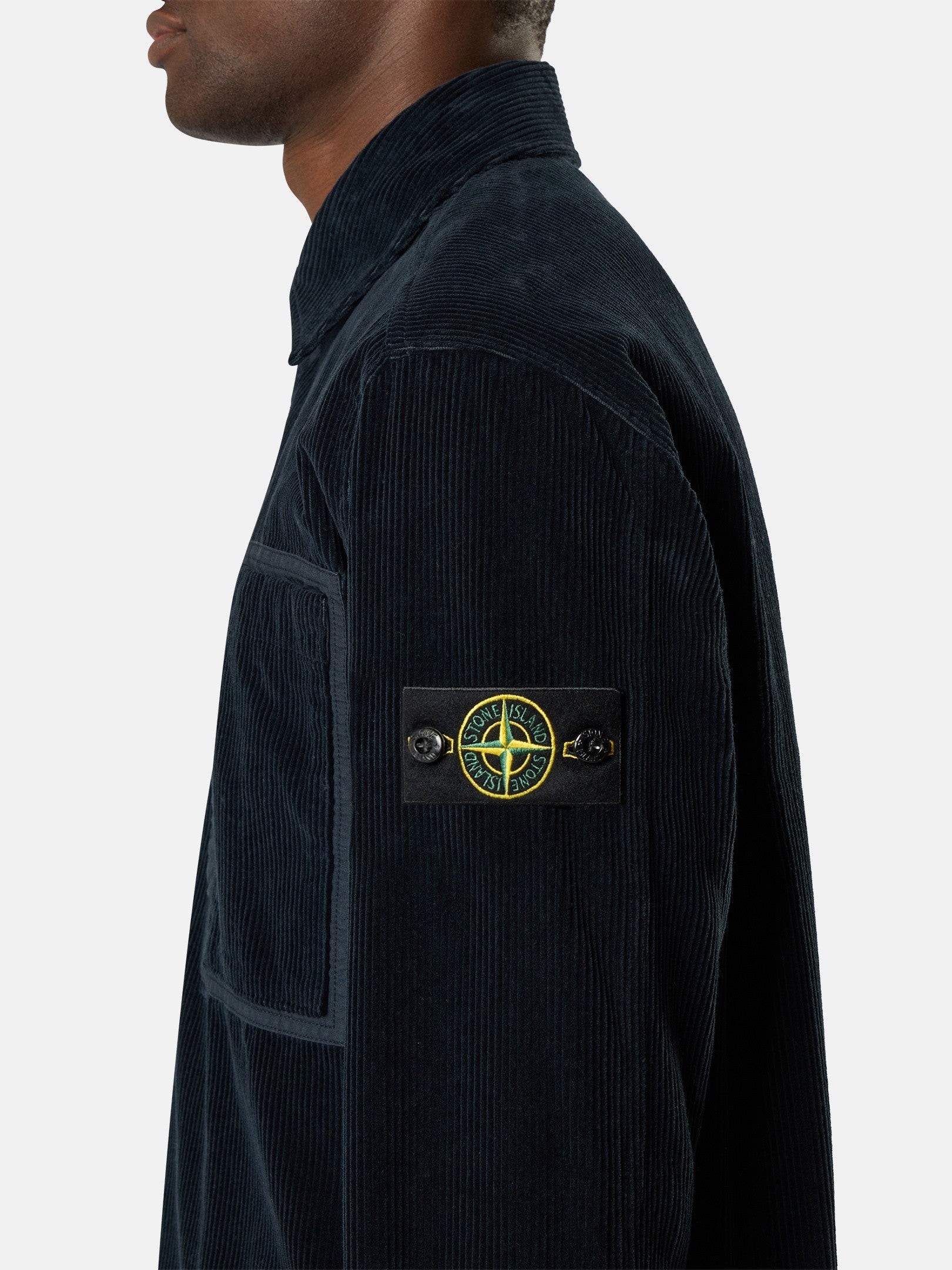 Comfort-fit snap-front overshirt with chest pocket - BoUvy