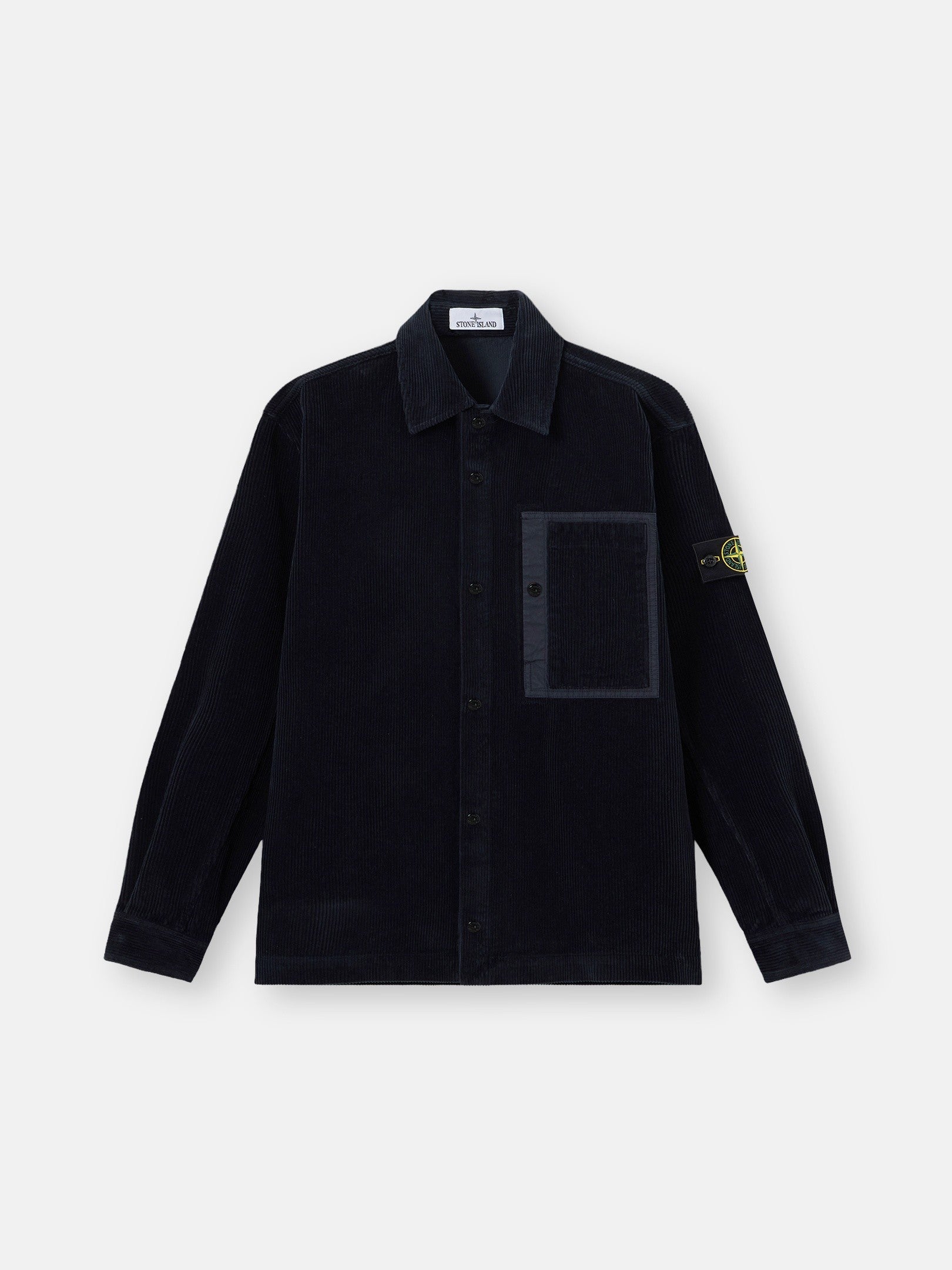 Comfort-fit snap-front overshirt with chest pocket - BoUvy