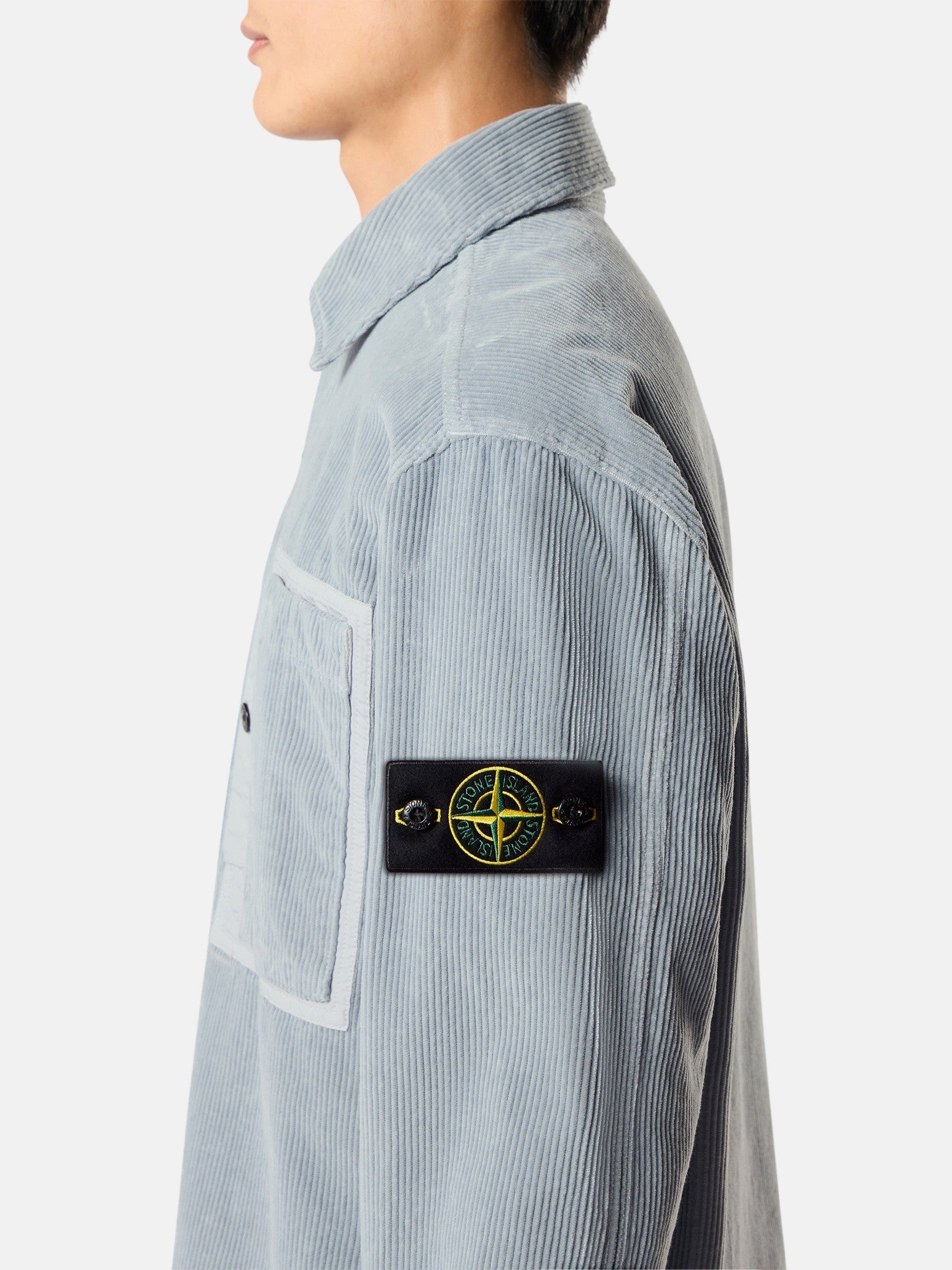 Comfort-fit snap-front overshirt with chest pocket - BoUvy