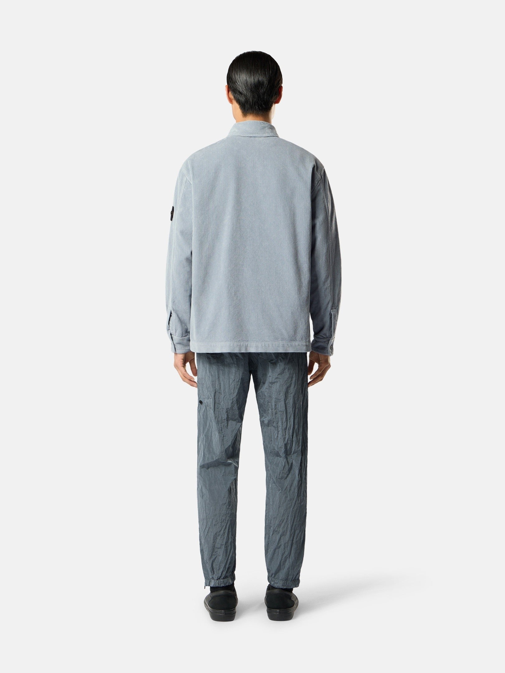 Comfort-fit snap-front overshirt with chest pocket - BoUvy