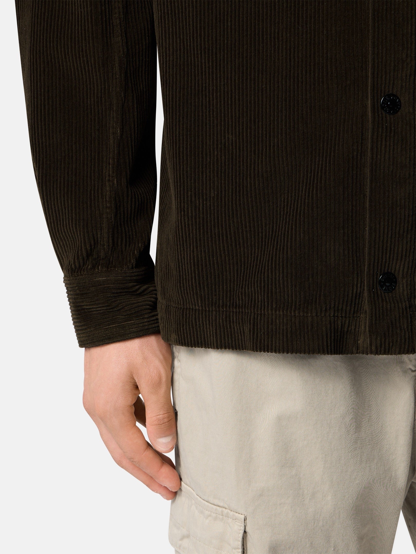 Comfort-fit snap-front overshirt with chest pocket - BoUvy