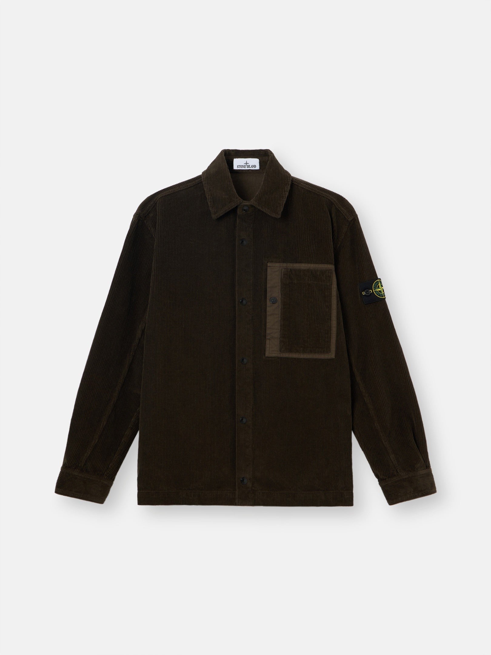 Comfort-fit snap-front overshirt with chest pocket - BoUvy