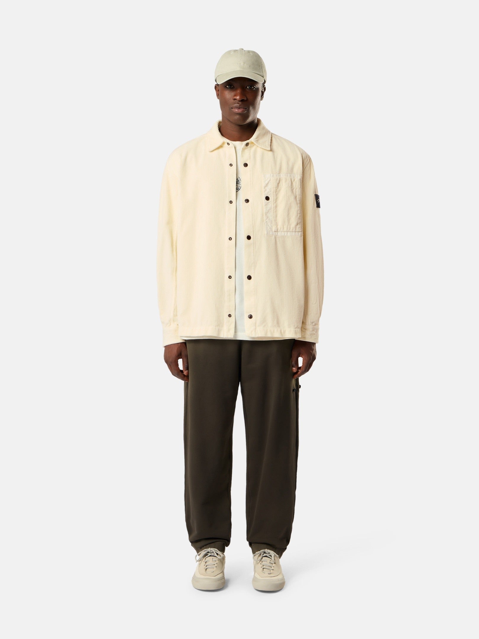 Comfort-fit snap-front overshirt with chest pocket - BoUvy