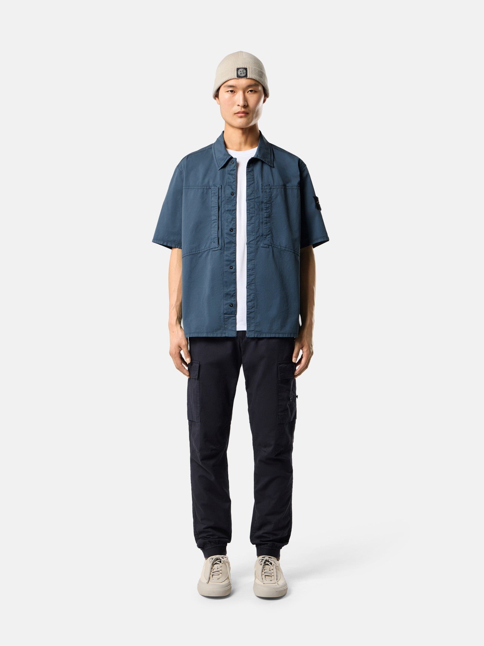 Slim-fit T-shirt with Compass patch - BoUvy