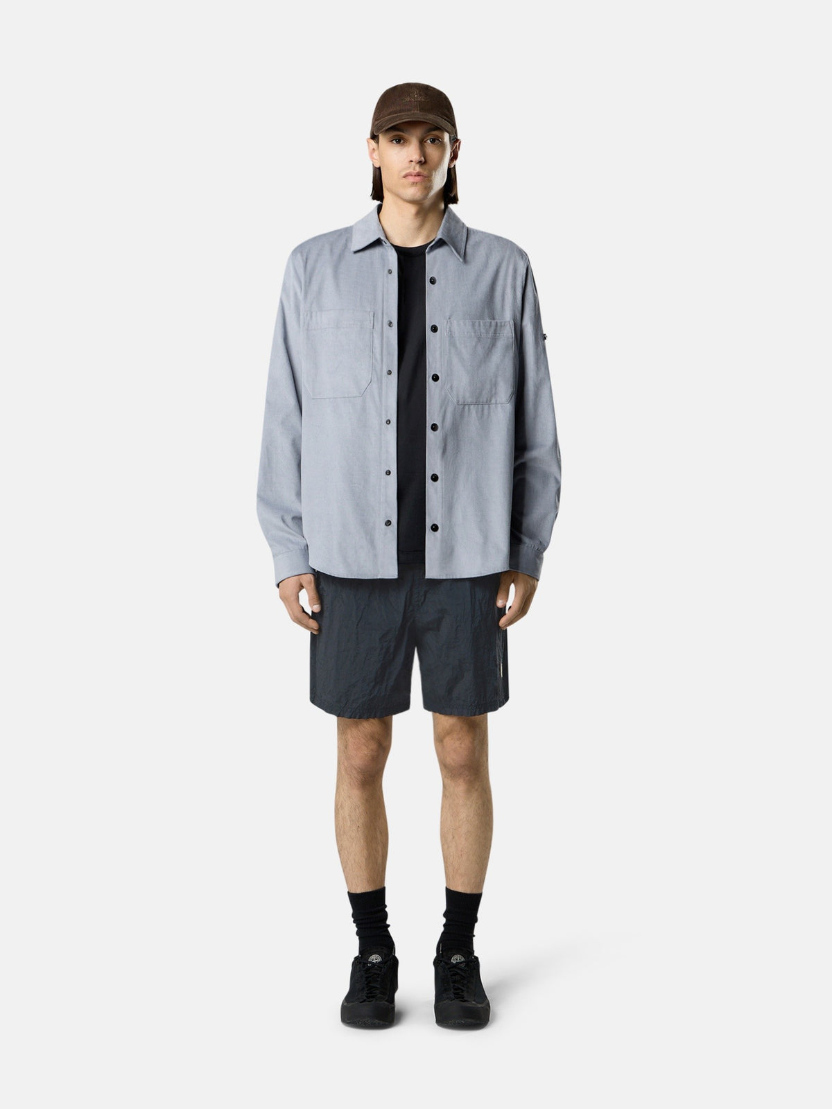 Slim-fit T-shirt with Compass patch - BoUvy
