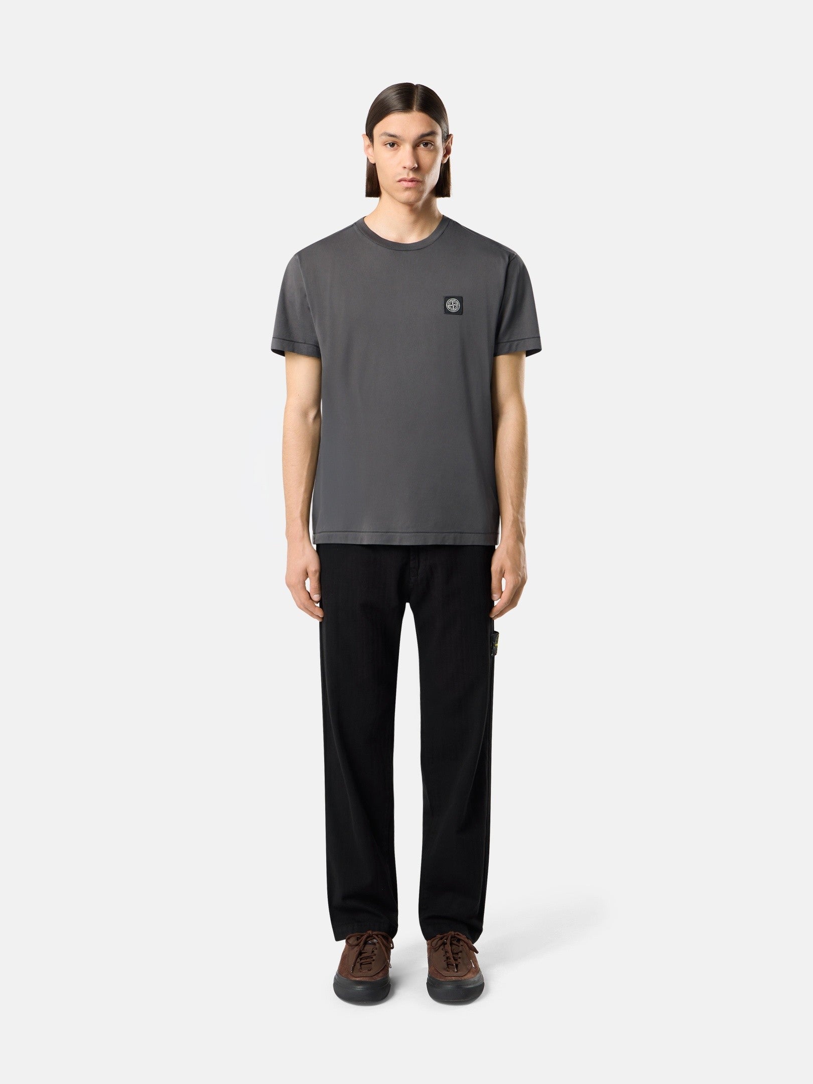 Slim-fit T-shirt with Compass patch - BoUvy