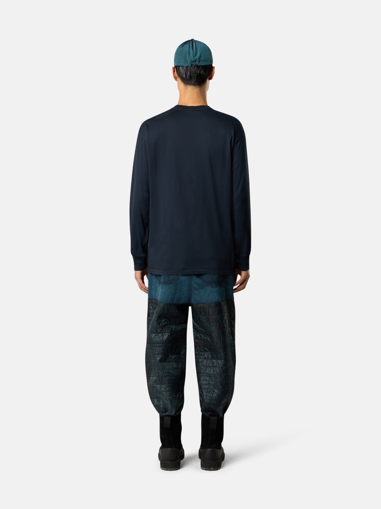 Slim-fit long-sleeve T-shirt with Compass patch - BoUvy