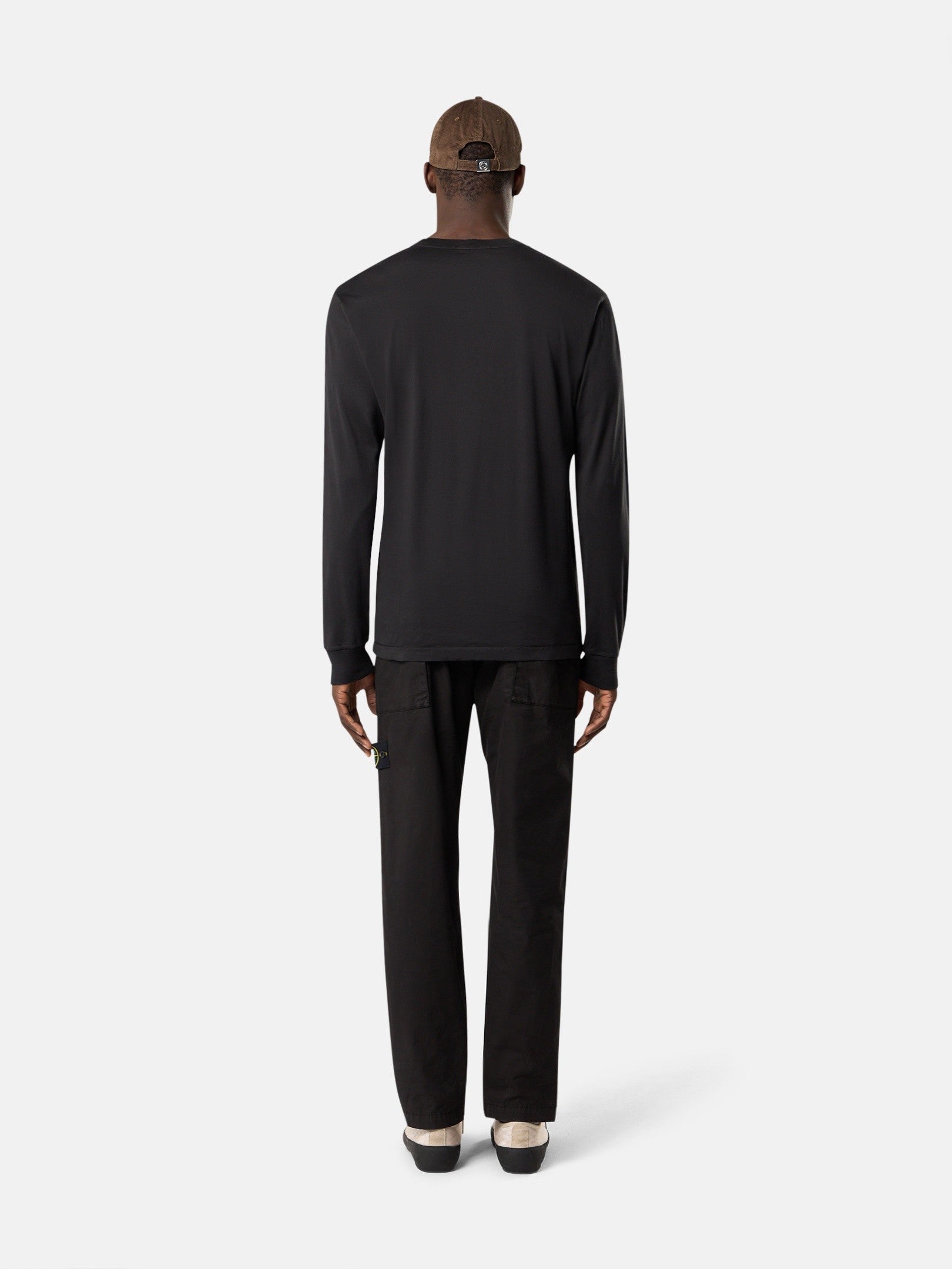 Slim-fit long-sleeve T-shirt with Compass patch - BoUvy