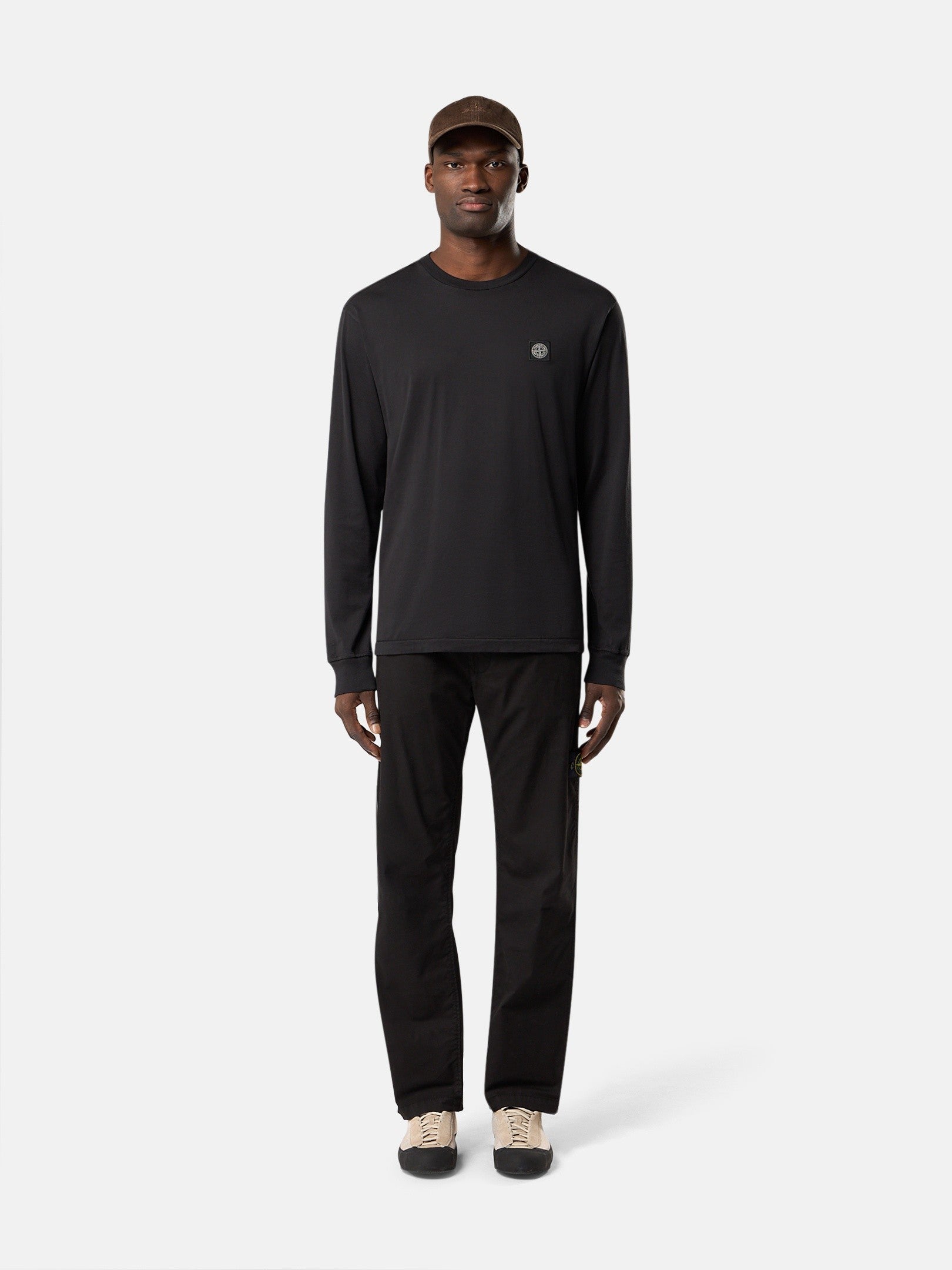 Slim-fit long-sleeve T-shirt with Compass patch - BoUvy