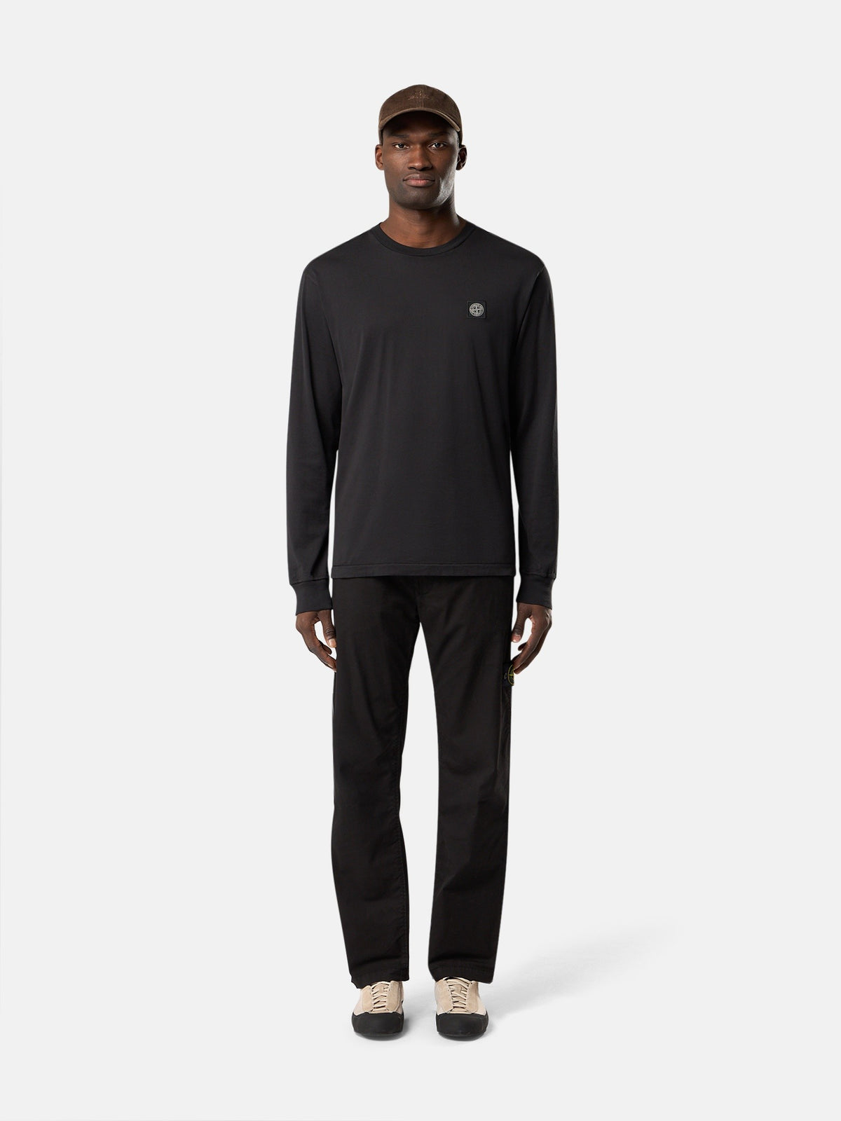 Slim-fit long-sleeve T-shirt with Compass patch - BoUvy