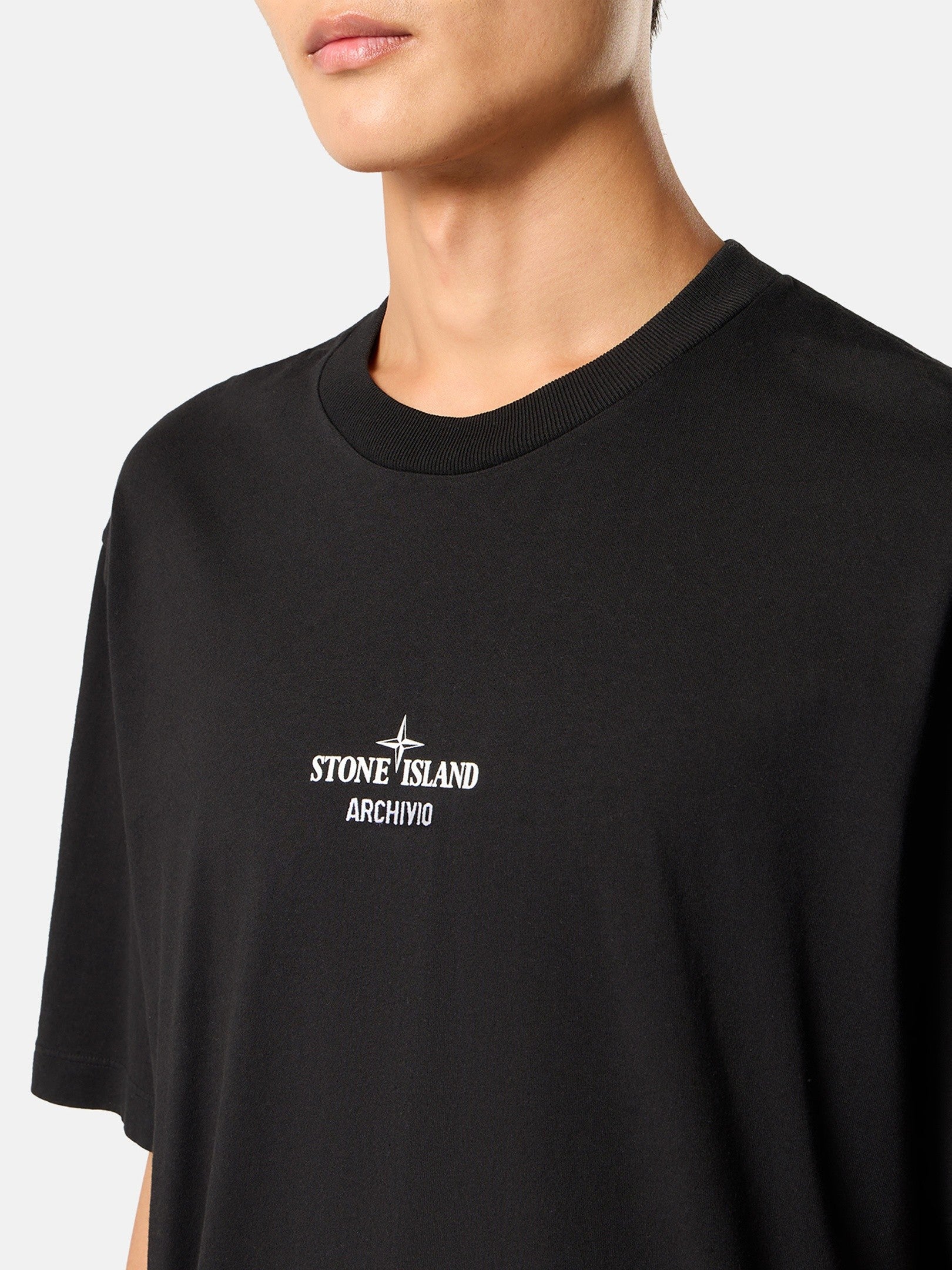 Regular-fit T-shirt with seasonal 'ARCHIVIO' print - BoUvy
