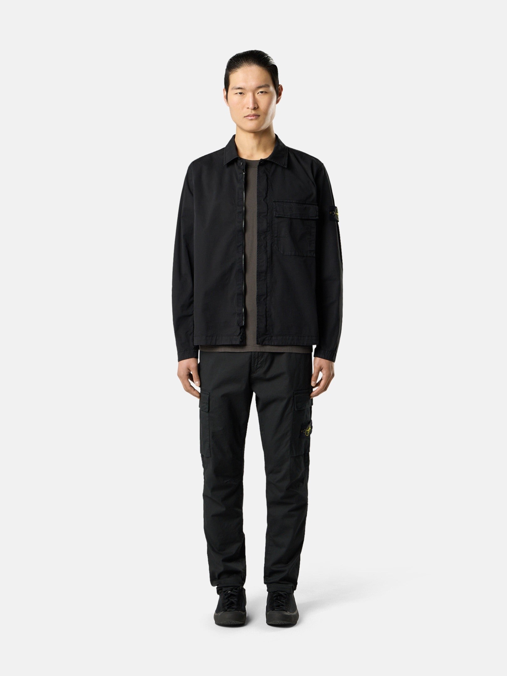 Regular-tapered-fit cargo trousers - BoUvy
