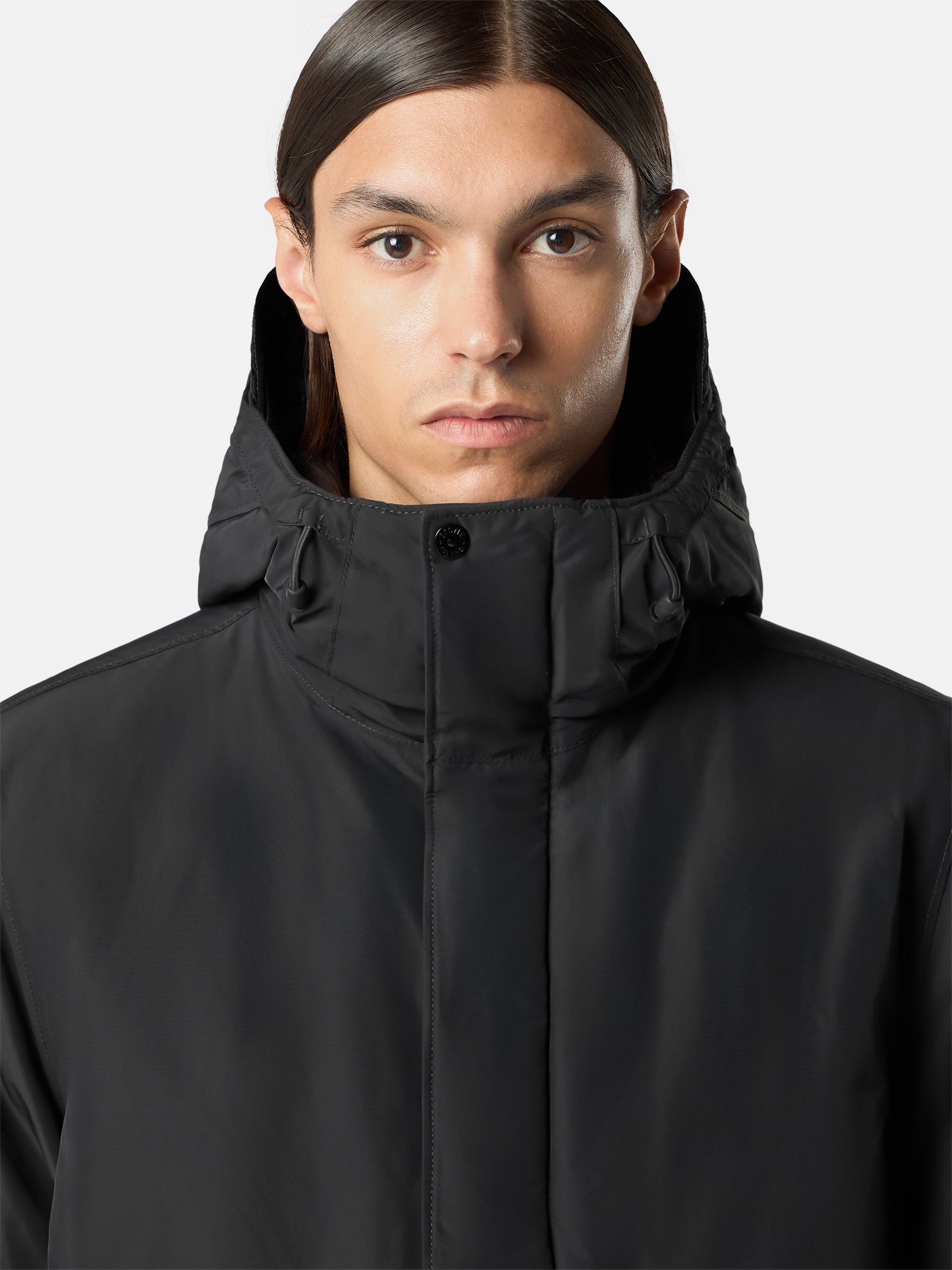 Padded hooded jacket with anti-drop - BoUvy