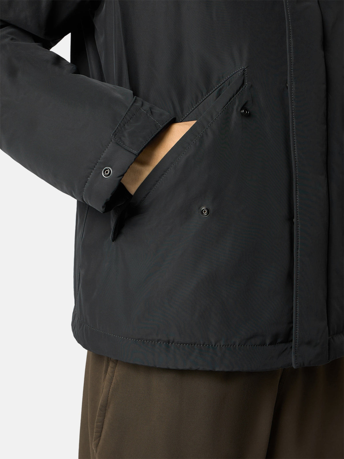 Padded hooded jacket with anti-drop - BoUvy
