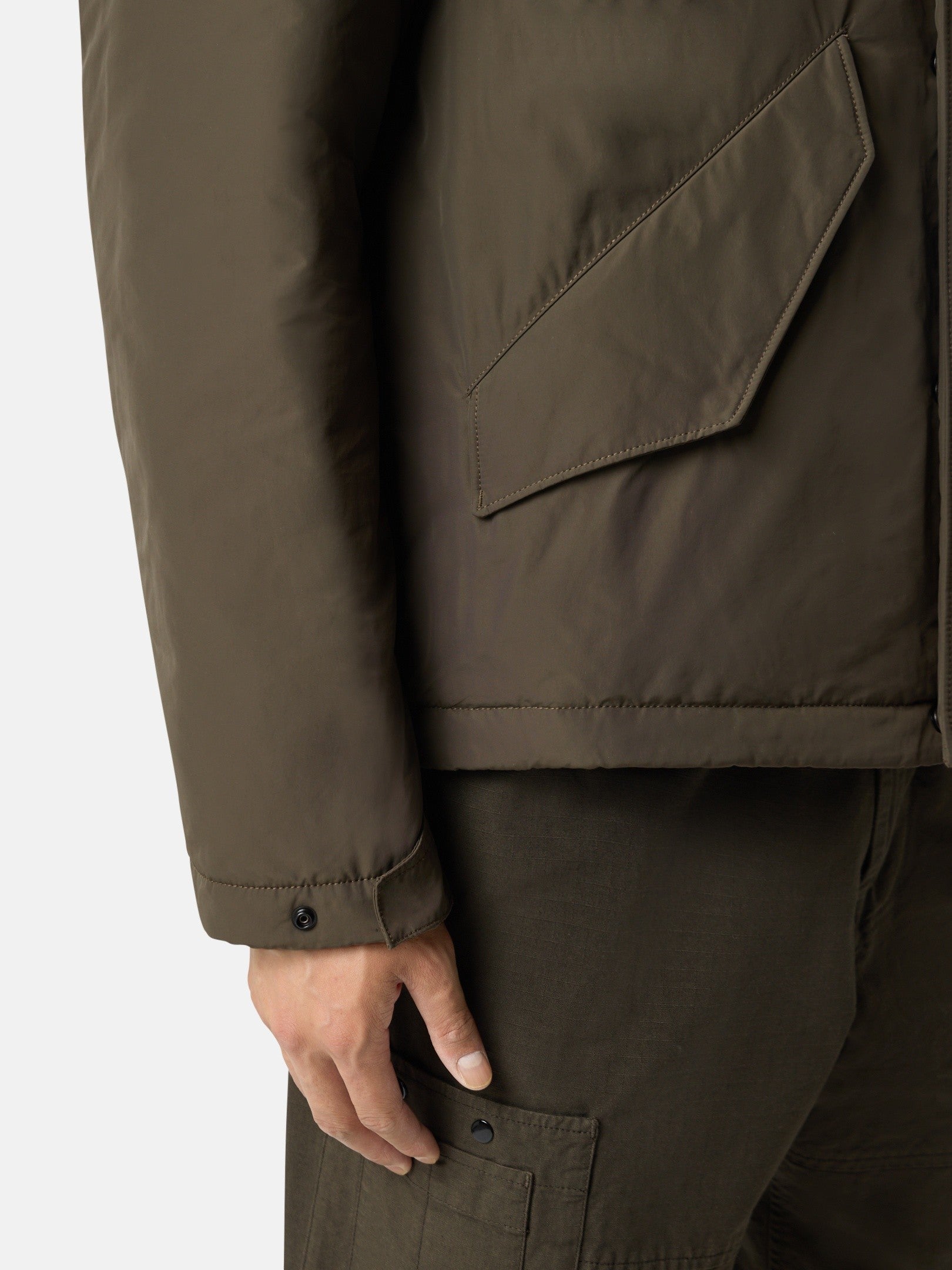 Padded hooded jacket with anti-drop - BoUvy