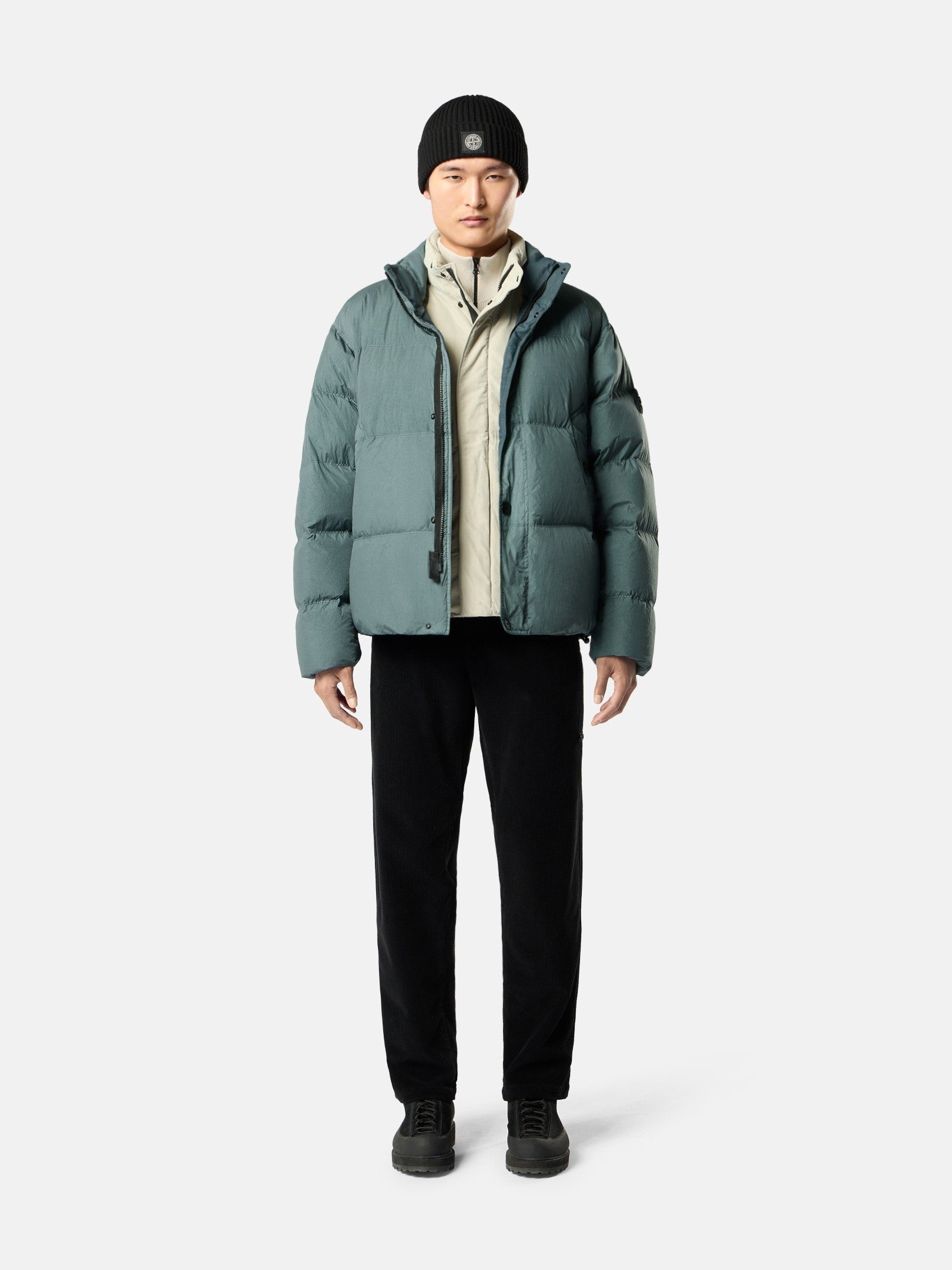 Down jacket with wind resistance and anti-drop - BoUvy