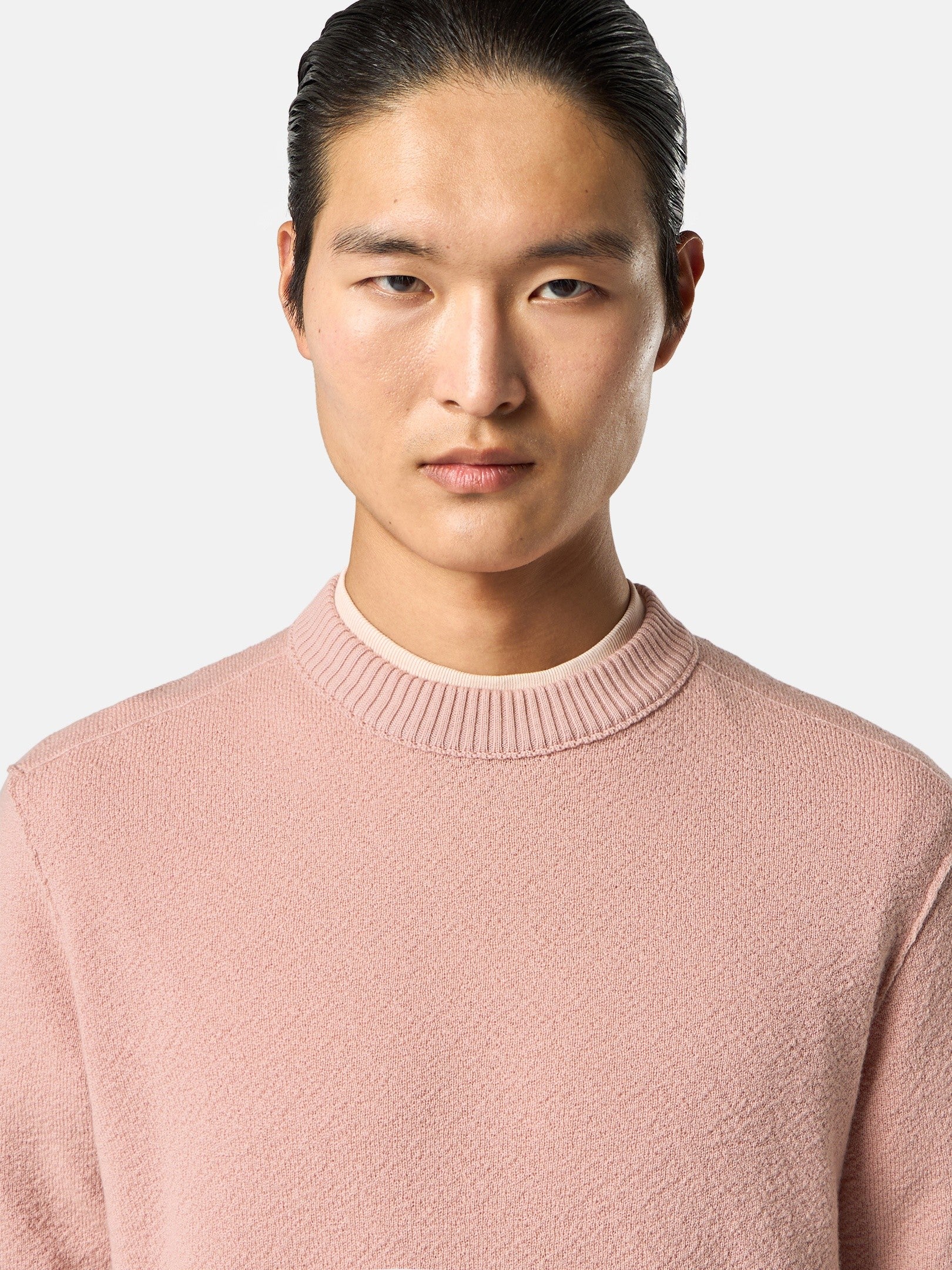 Loose-fit crewneck jumper with ribbed trims - BoUvy