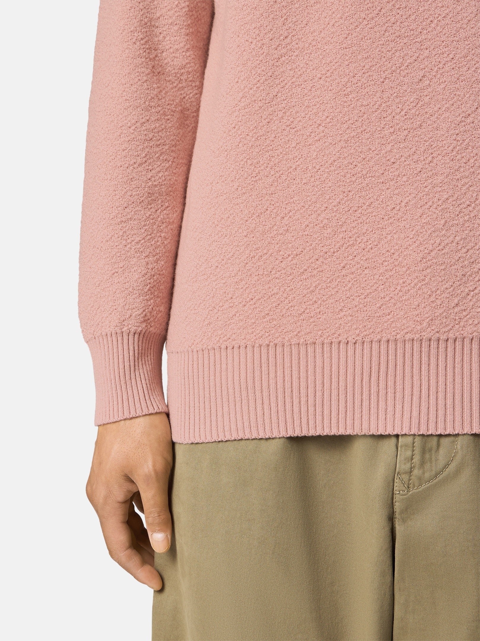 Loose-fit crewneck jumper with ribbed trims - BoUvy