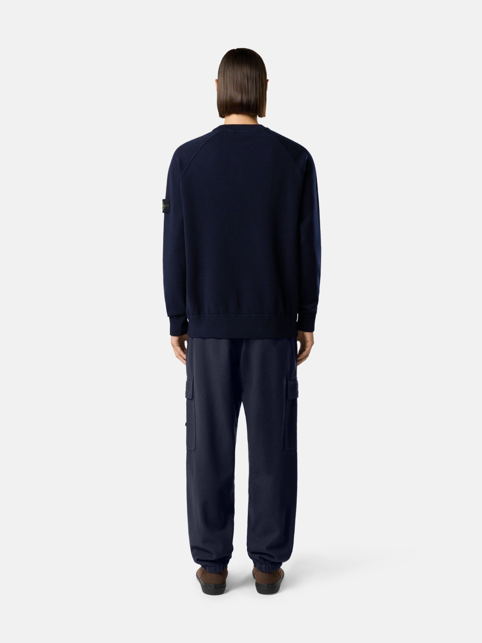 Loose-fit crewneck jumper with raglan sleeves - BoUvy