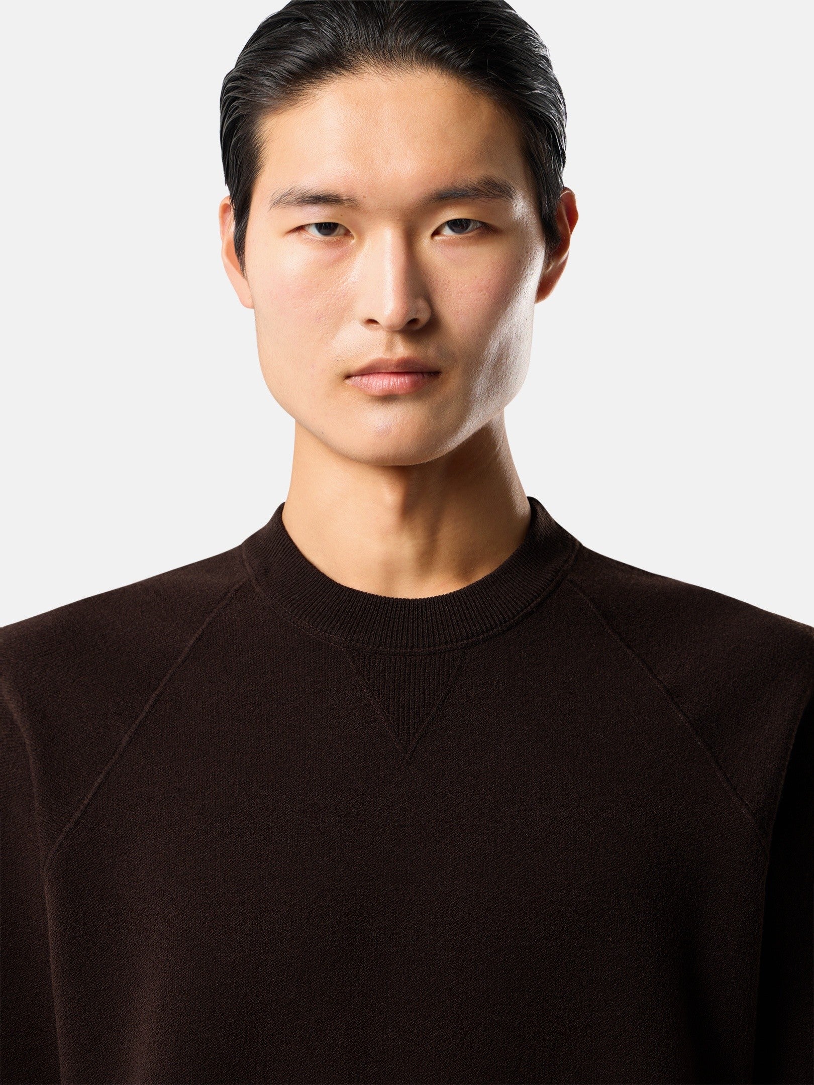 Loose-fit crewneck jumper with raglan sleeves - BoUvy
