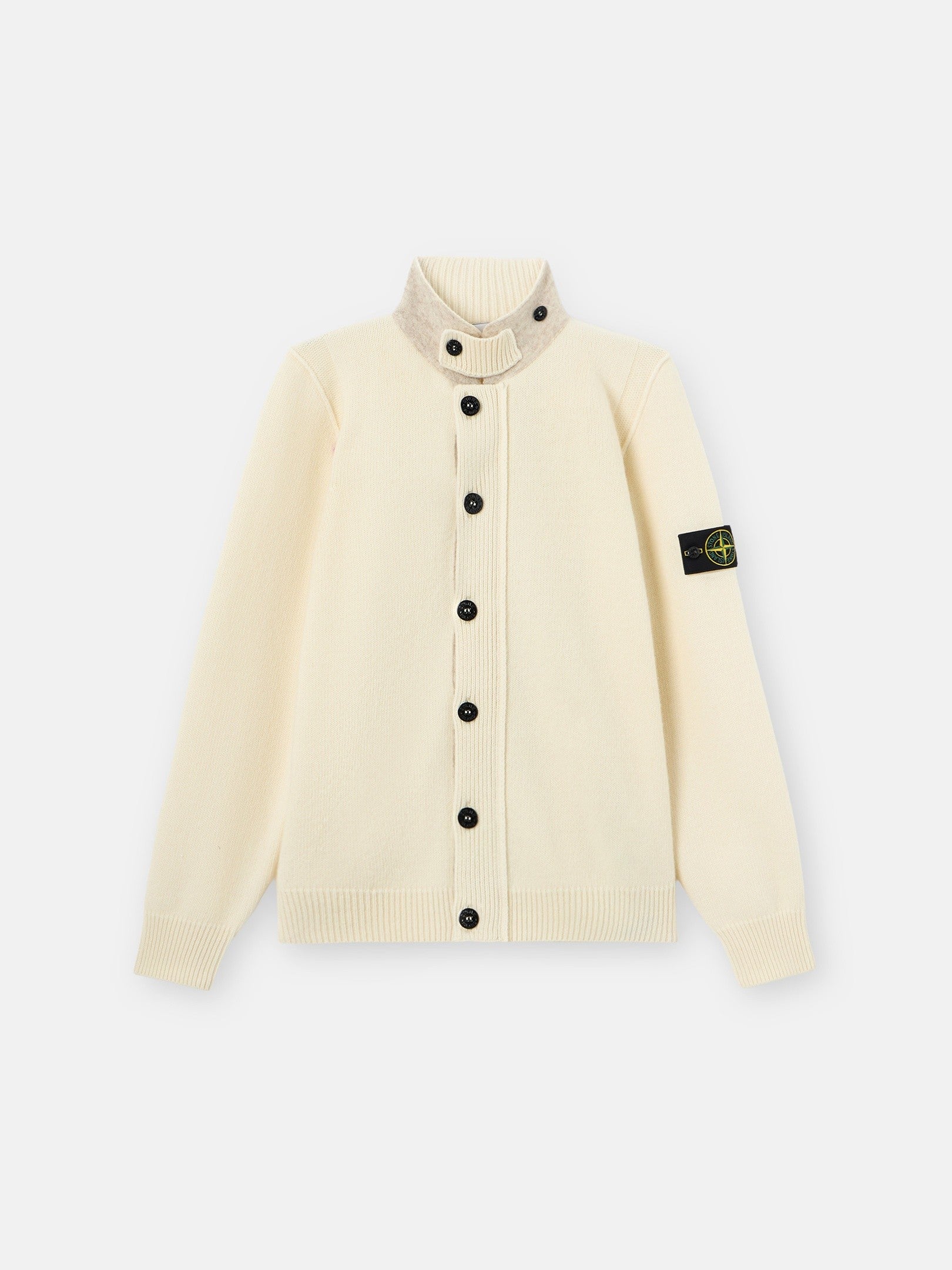 Regular-fit zip-up jumper with button placket - BoUvy