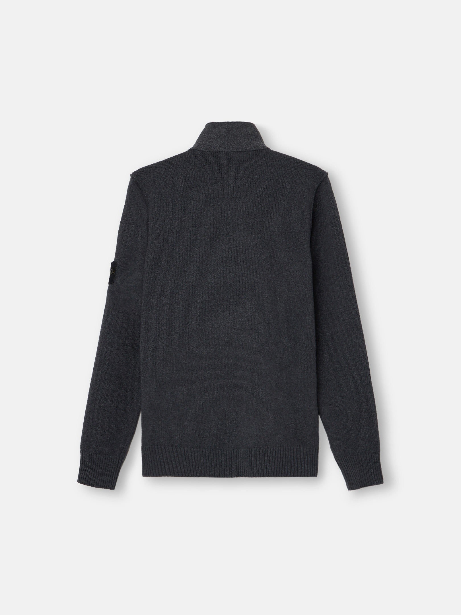 Regular-fit zip-up jumper with button placket - BoUvy