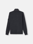 Regular-fit zip-up jumper with button placket - BoUvy
