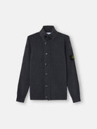Regular-fit zip-up jumper with button placket - BoUvy