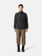 Regular-fit zip-up jumper with button placket - BoUvy