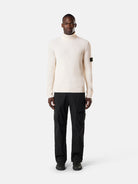 Regular-fit turtleneck jumper with fine-ribbed trims - BoUvy