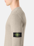 Regular-fit crewneck jumper with fine-ribbed trims - BoUvy