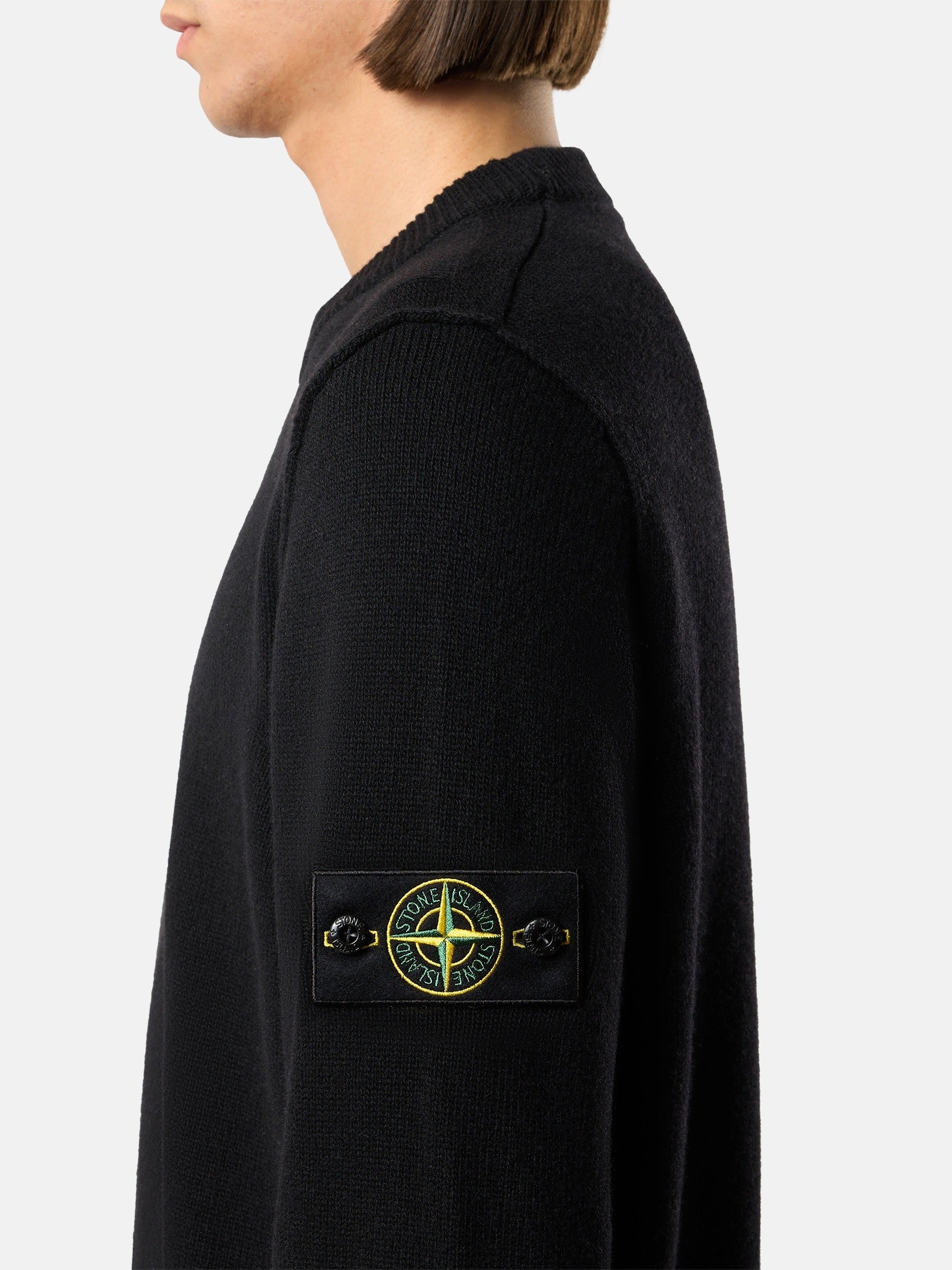 Regular-fit crewneck jumper with ribbed trims - BoUvy