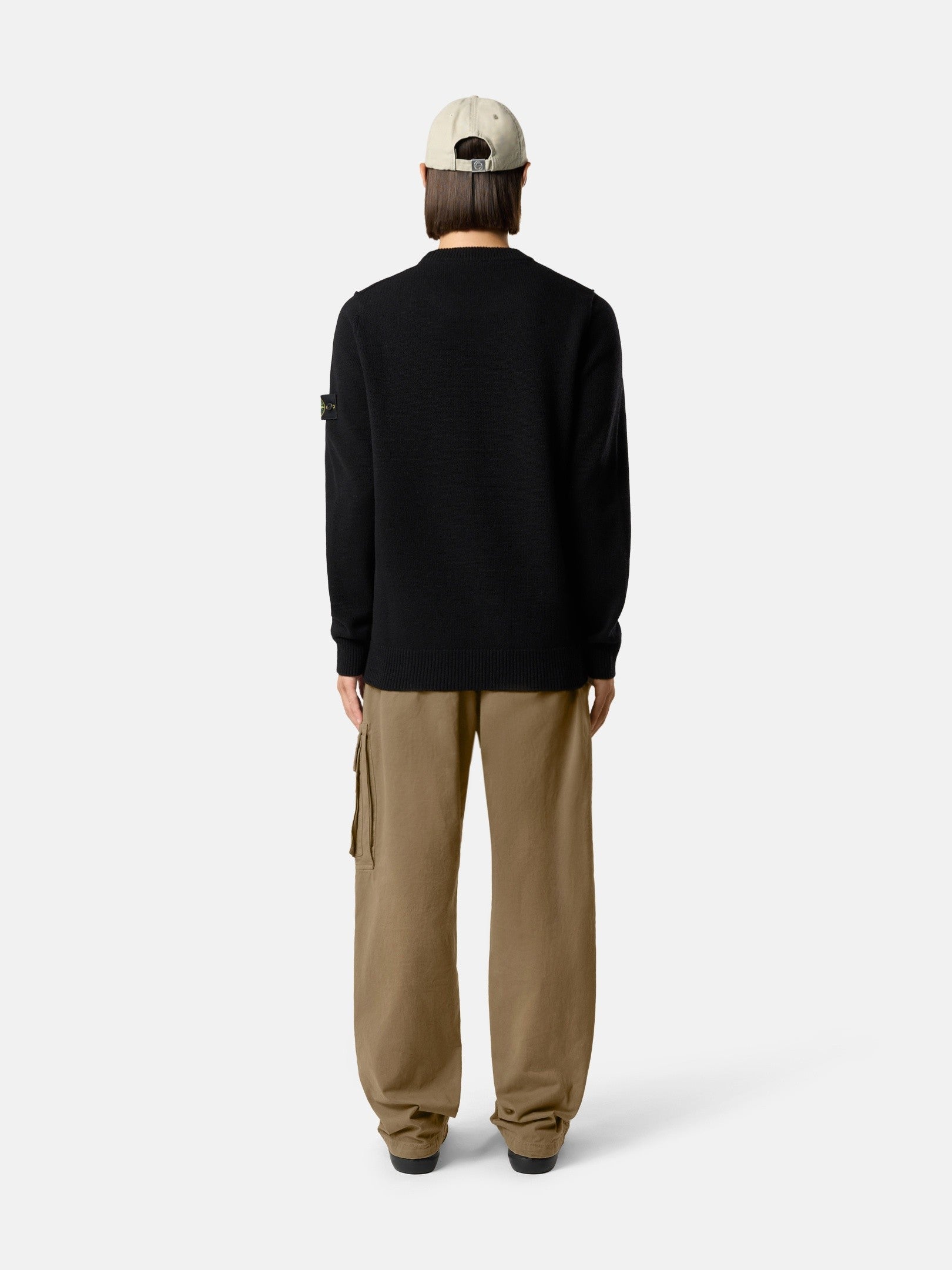 Regular-fit crewneck jumper with ribbed trims - BoUvy