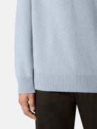 Regular-fit crewneck jumper with ribbed trims - BoUvy