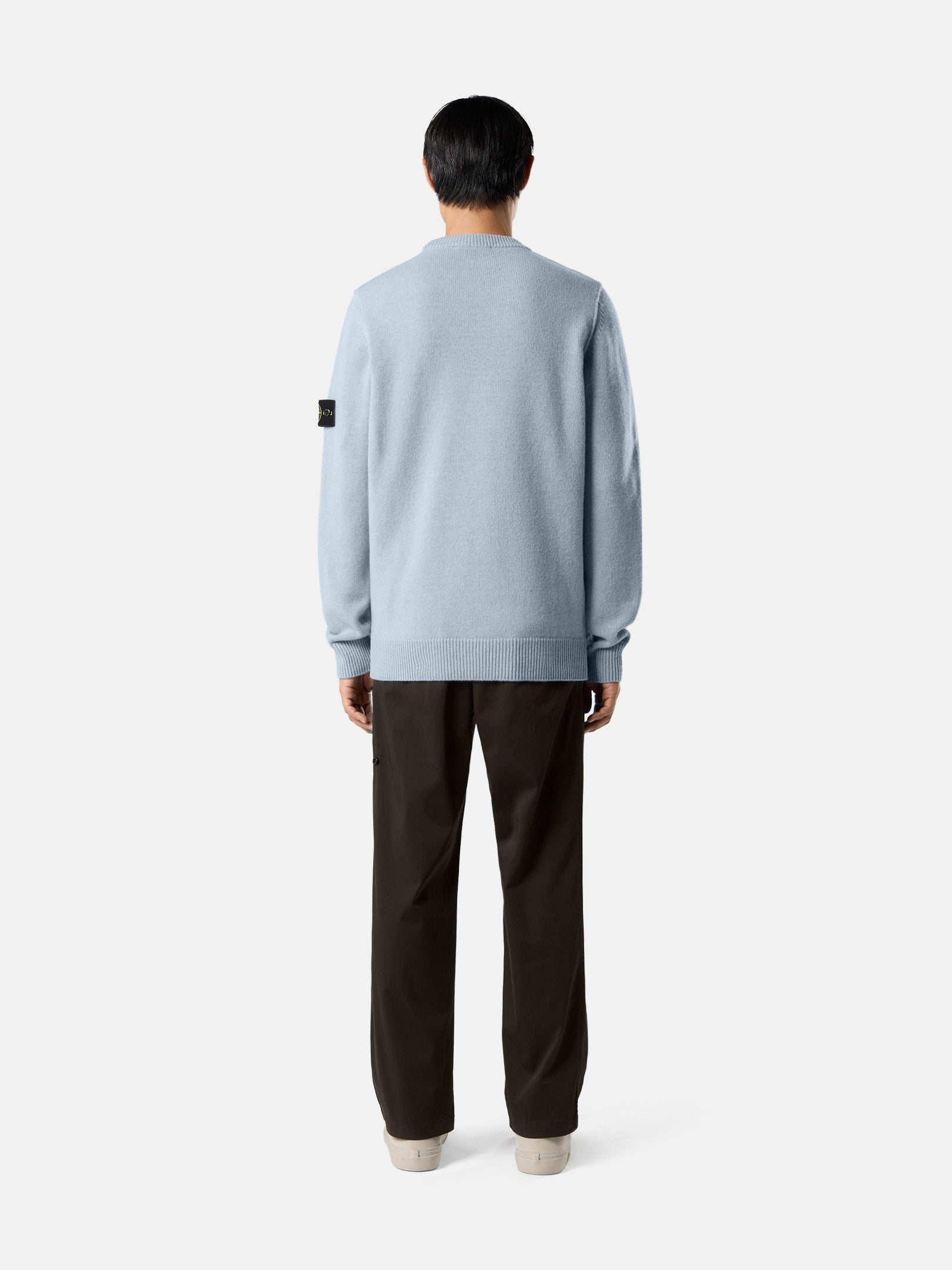 Regular-fit crewneck jumper with ribbed trims - BoUvy