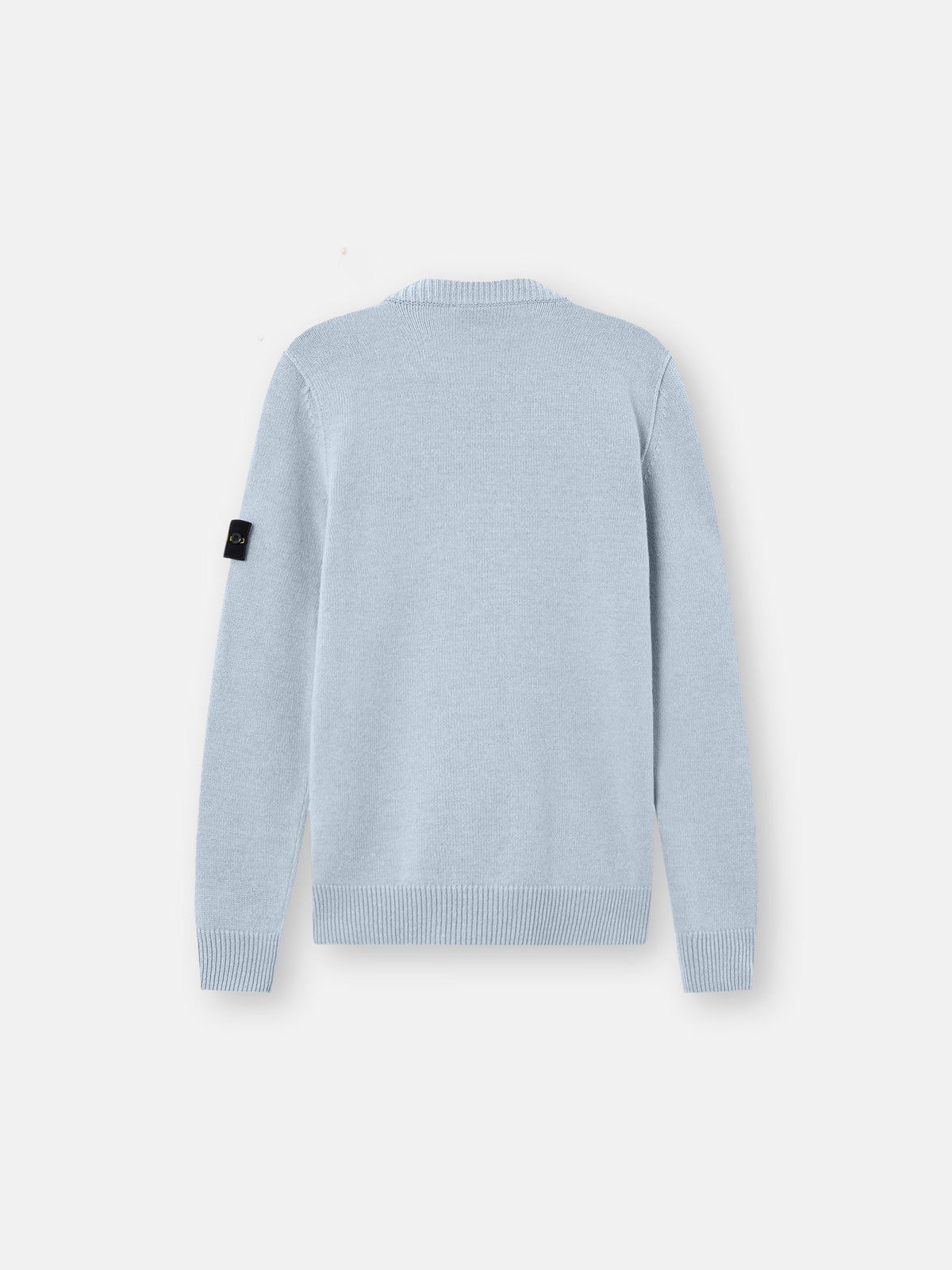 Regular-fit crewneck jumper with ribbed trims - BoUvy