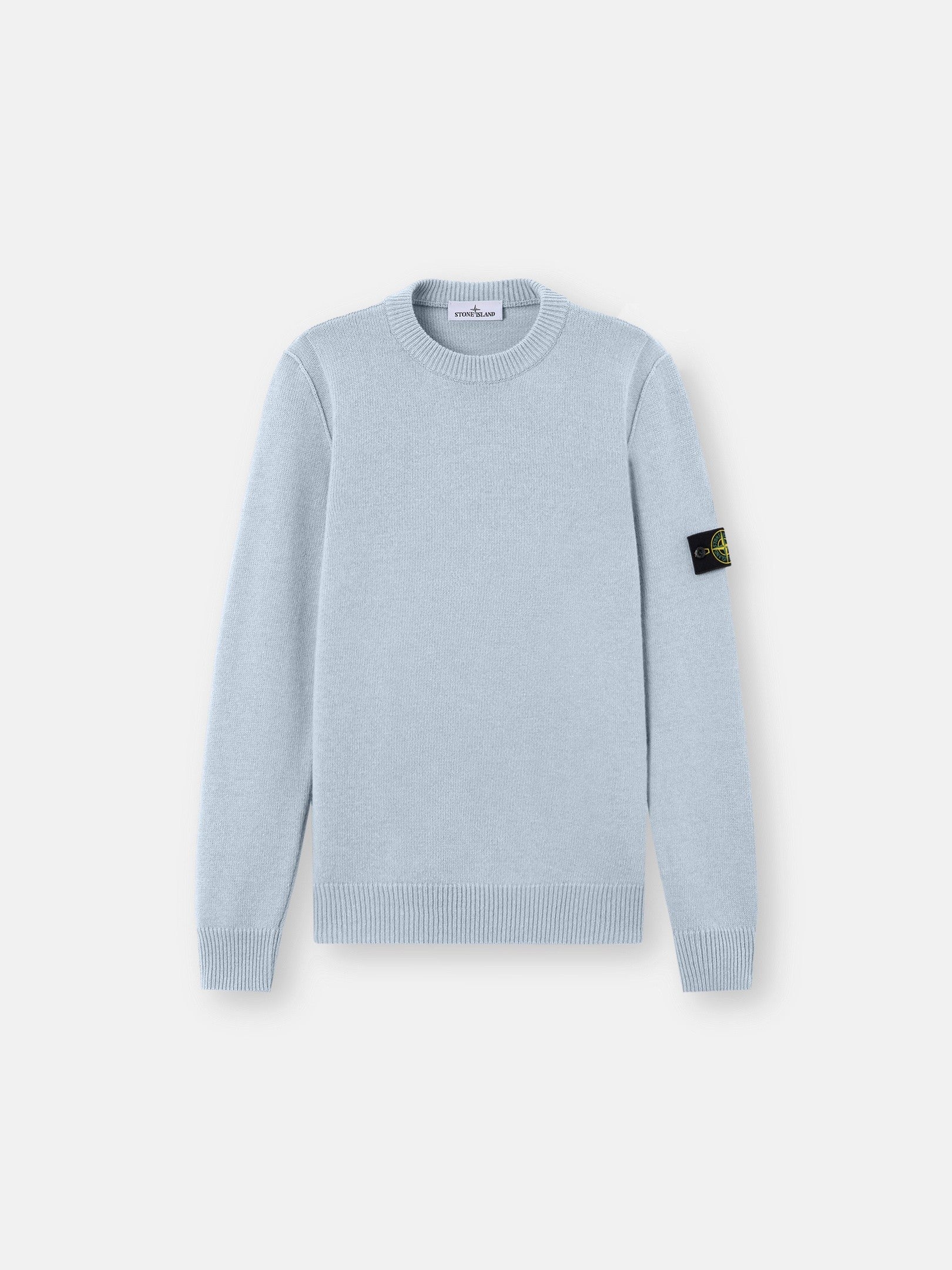 Regular-fit crewneck jumper with ribbed trims - BoUvy