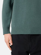 Regular-fit crewneck jumper with ribbed trims - BoUvy