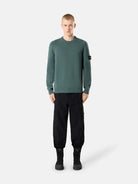 Regular-fit crewneck jumper with ribbed trims - BoUvy